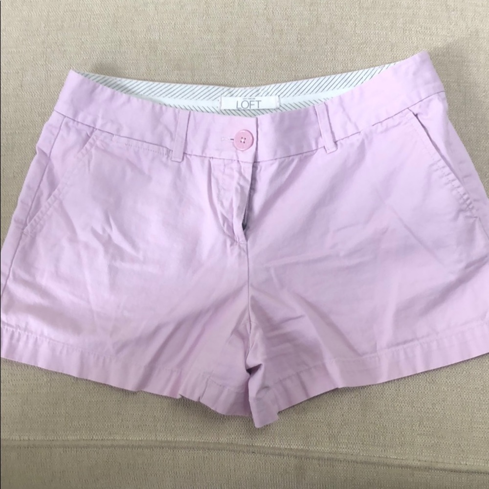 Loft light purple shorts